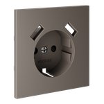 VLS000914 Накладка для розетки с заземлением и защитными шторками, с USB A+A, S70 (капучино). (ТМ Maytoni)