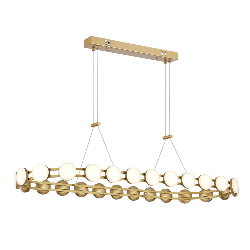 SL6610.203.26 Светильник подвесной ST-Luce золотистый/белый LED 1*50W 4000K