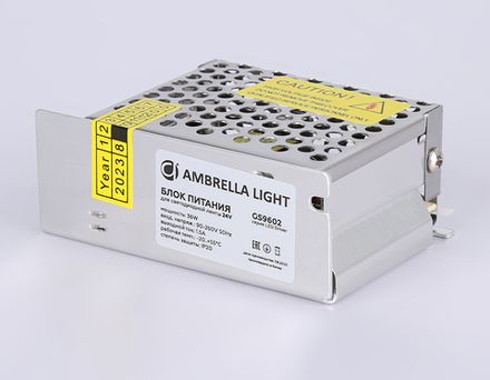 Блок питания для светодиодной ленты 24V 36W 1.5A IP20 90-260V 85*58*34 GS9602