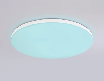 Потолочный светодиодный светильник с Wi-Fi Яндекс Алисой/Tuya/Smart Home/Alexa FZ2001 WH белый IP54 20W 3000K-6500K+RGB D300*55 (ПДУ ИК)