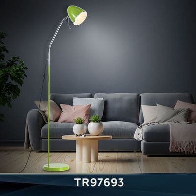 Светильник напольный с выключателем на проводе TR97693 GN зеленый  E27 max 40W D150*1540