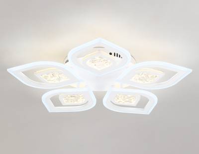 Светильник потолочный светодиодный с пультом FA4292/5 WH белый 120W 3000K+6400K/4200K/6400K+3000K D680*80 (ПДУ ИК)