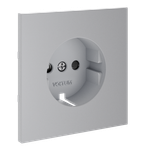 VLS000716 Накладка для розетки с заземлением и защитными шторками, S70 (серый). (ТМ Maytoni)