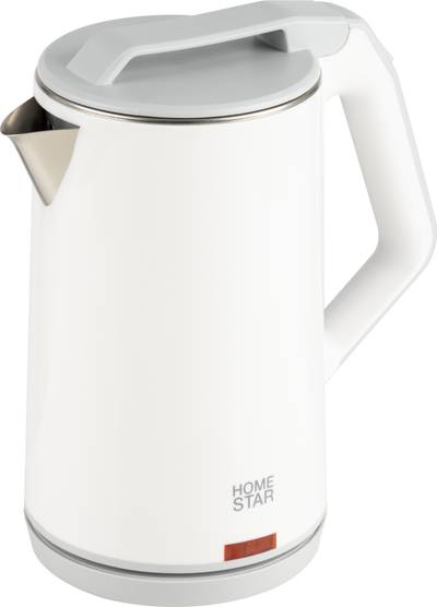 Чайник Homestar HS-1036 (1,8 л) белый, двойной корпус