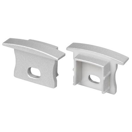 Заглушка LINE-2315-F SILVER с отверстием (Arlight, Пластик)