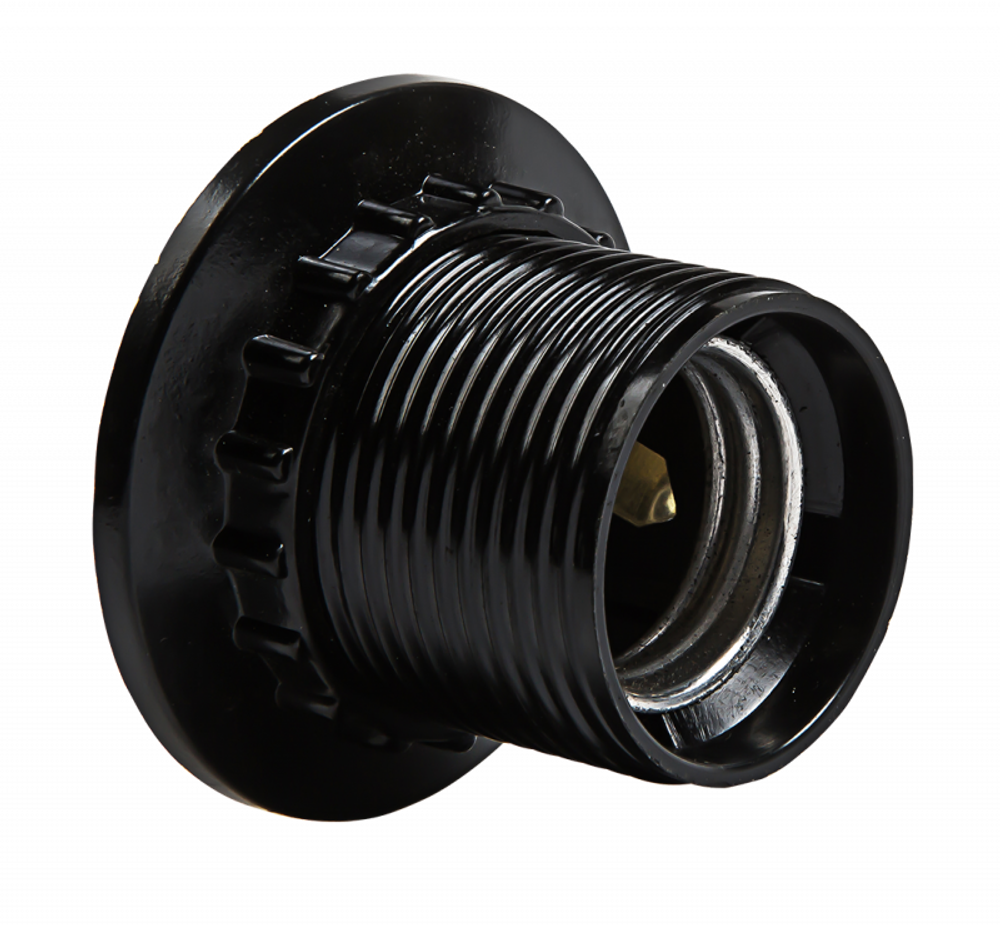 Патрон E27 Н12РП-01 E27 карболитовый с прижимным кольцом IN HOME 4690612032214