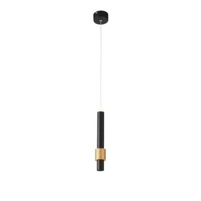SL1591.403.01 Светильник подвесной ST-Luce Черный, Анодированный золотой/Черный LED 1*6W 3000K