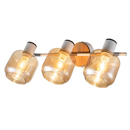 Спот Escada 10177/3A E14*40W White/Chrome/Wood