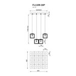 Подвесная люстра Solidez FL1109-16P, G9х16