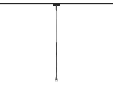 Светильник светодиодный трековый для шинопровода Magnetic Ultra Slim GV1637 BK черны IP20 6W 4200K 48V 38° D36*1500