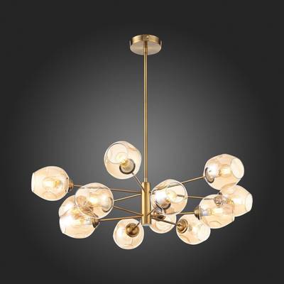 SL1500.203.12 Светильник подвесной ST-Luce Золотистый/Янтарный E14 12*40W