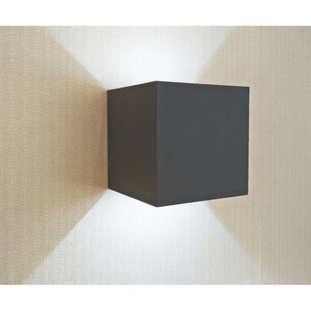 08585,16(4000K) Светильник Куб темно-серый w10*10 h10 Led 6W (4000K) IP65