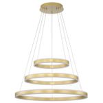 Citilux Дуэт CL719682 LED Люстра подвесная с пультом Золото