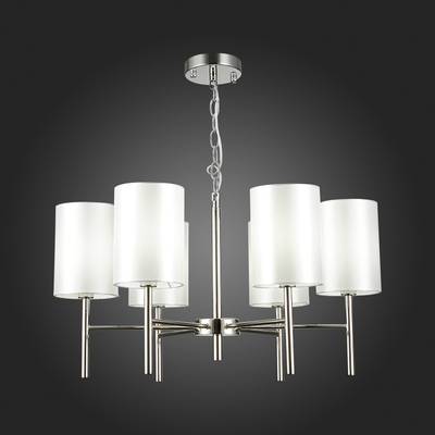 SLE107303-06 Светильник подвесной Никель/Белый E14 6*40W