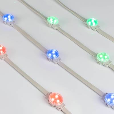 Модуль управляемый DMX-F3-D30 12V RGB (0.75W, IP68, 120 deg) (Arlight, Пластик, 3 года)