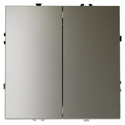 VLS020104 Выключатель встраиваемый VOLTUM S70 двухклавишный 10А, (шелк). (ТМ Maytoni)