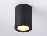 Светильник накладной TN22799 BK черный IP44 GU10 max 12W D65*90