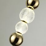 5008/13WL L-VISION ODL23 587 золотой/прозрачный/металл/акрил Настенный светильник LED 13W 4000K 700Лм CRYSTAL