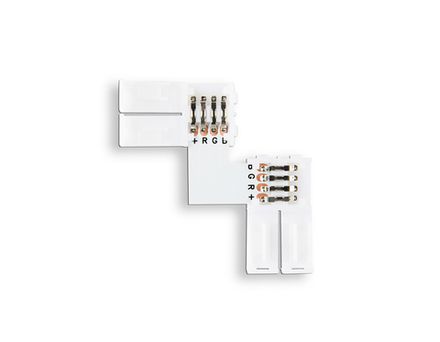 Соединитель угловой L для светодиодной ленты 5050 12/24V (4 конт.) GS6701 (10шт)