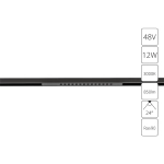 Магнитный трековый светильник Arte Lamp OPTIMA A7286PL-1BK, LED