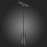 ST357.433.06 Магнитный трековый светильник подвесной ZOOM Черный LED 1*6W 3000K 667Lm Ra&gt;80 10-60° IP20 D60xH120 48V