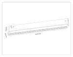 Светильник светодиодный трековый Magnetic 48V 10mm GL2365 BK черный IP20 20W 3CCT 3000-6400K 400*10*73