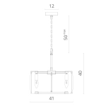 Подвесная люстра Divinare ELLIOT 7304/04 SP-6, 6хE14