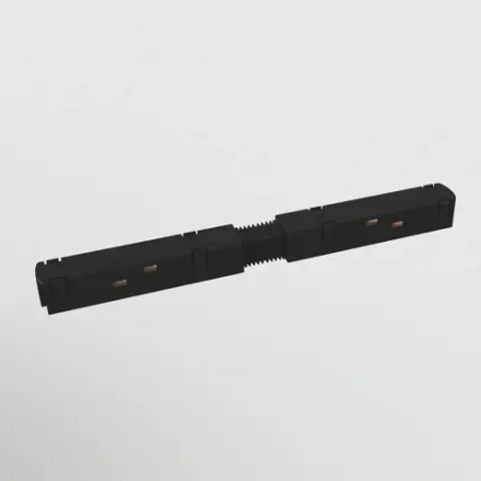 Коннектор питания прямой S35 черный, TRA004PC-22B. TM Maytoni