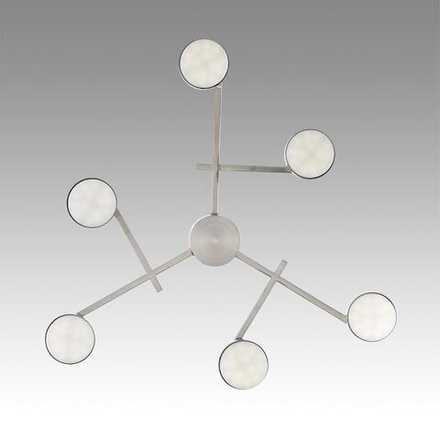 8115/6C COMFI LN26 248 никель, металл Люстра потолочная LED GX53 6*7W 220V DABRA