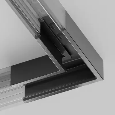 Коннектор угловой Exility X накладной, черный, TRA239CL-41B. TM Maytoni