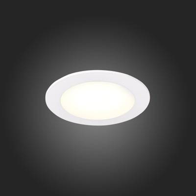 ST209.538.06 Св-к встр. Белый LED 1*6W 3000K 330Lm Ra80 110° IP20 D120xH8 90-265V