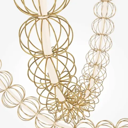 Подвесной светильник Золотая клетка / Golden Cage 3000К 107Вт, MOD216PL-L55G3K. TM Maytoni