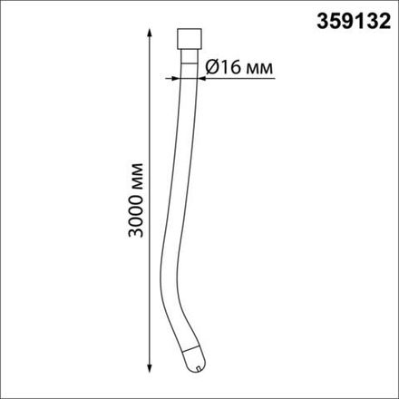 359132 KONST NT23 188 черный Светильник светодиодный IP20 LED 3000K 38W 170-265V 3800Лм RAMO