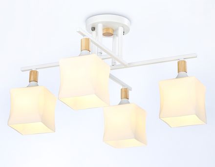 Светильник подвесной TR9495/4 WH/FR белый/белый матовый E27/4 max 40W D495*280