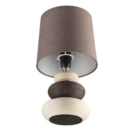 8126/1T COMFI LN25 000 коричневый/бежевый/белый, керамика/текстиль Настольная лампа Е14 1*40W 220V LATZA