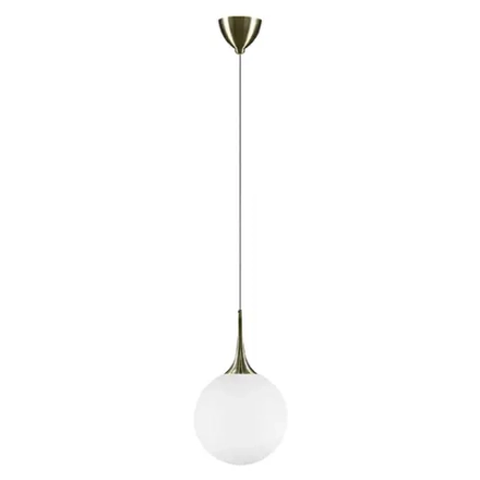 813031 Подвес GLOBO 1х40W E14 electroplating bronze/white Lightstar