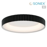 7764/56L AVRA LED SN 576 Светильник металл/белый/черный LED 56Вт 3000/4000/6000K D500 IP43 ССТ SHARMEL