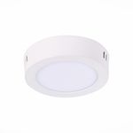 ST112.542.06 Светильник настенно-потолочный Белый LED 1*6W 4000K 370Lm Ra80 120° IP20 D110xH28 90-265V