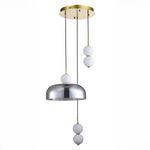 SL6112.203.21 Светильник подвесной ST-Luce Золотистый/Молочно-Белый,Прозрачно-Дымчатый LED 1*21W