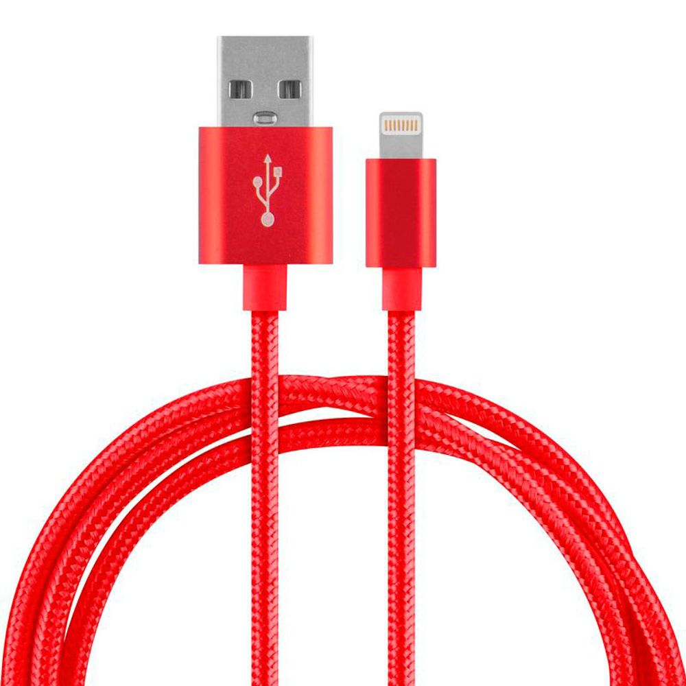 Кабель Energy ET-26 USB/Lightning, цвет - красный