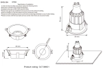 Светильник встраиваемый Crystal Lux CLT 006C1 WH 1400/167