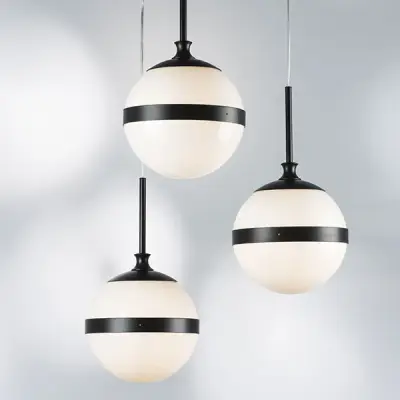 813137 Люстра GLOBO 3х40W E14 black/white Lightstar