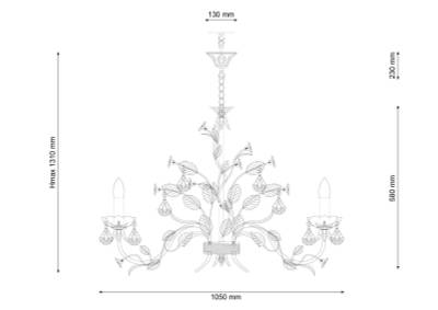 Люстра Lucia Tucci Fiori di rose 1770.10