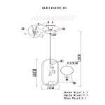 SLE115123-01 Светильник подвесной Белый/Белый E27 1*60W