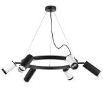 LR01687336376 Люстра RULLO 6х50W GU10 ЧЕРНЫЙ/БЕЛЫЙ (571016+214487-3+214436-3+203437-3+203436-3)