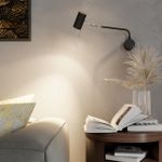 4381/1W HIGHTECH ODL23 349 черный/хром/металл Настенный св-к выкл. на плафоне IP20 LED GU10 10W GIGI