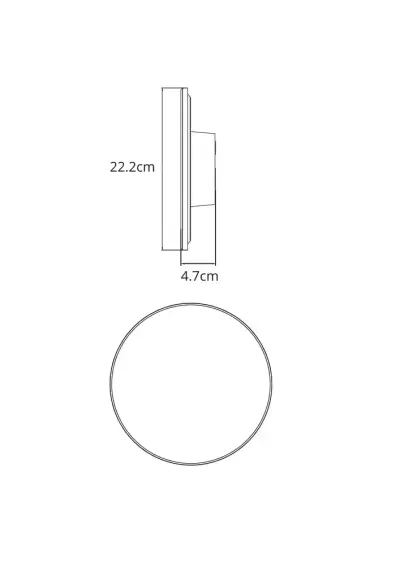 Фасадный светильник Arte Lamp NIMBO A3415AL-1BK, 1хLED