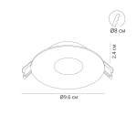 Точечный встраиваемый светильник Arte Lamp FULU A2169PL-1WH, 1хGU10