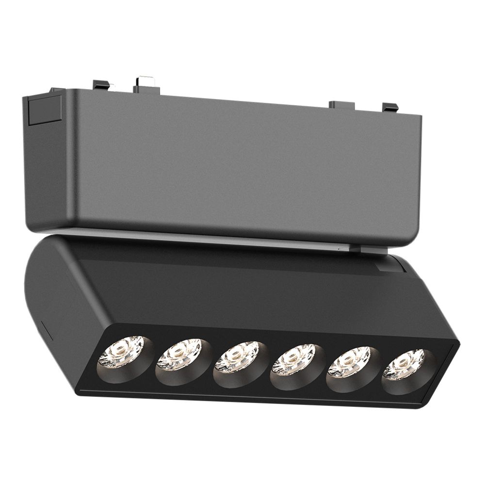 ST675.446.06 Магнитный трековый светильник Черный LED 1*6W 4000K 360Lm Ra&amp;gt;90 &amp;gt;90 IP20 L122xW26xH81 48V