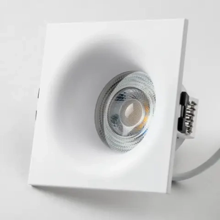 012136 Рамка (светильник) PVC д/LED-модулей 941хх и LED-ламп D50мм LEVIGO QUAD БЕЛЫЙ